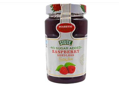 No Sugar Added Raspberry Extra Jam- 430g x 6